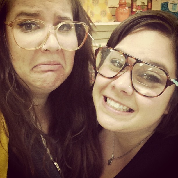 nataliemeansnice:  we wear your grandad’s specks…we look incredible. @yowzawhit