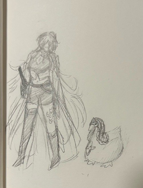Black Swan Swan And Acheron. Really Rough Sketch. Ill Draw Big Later.