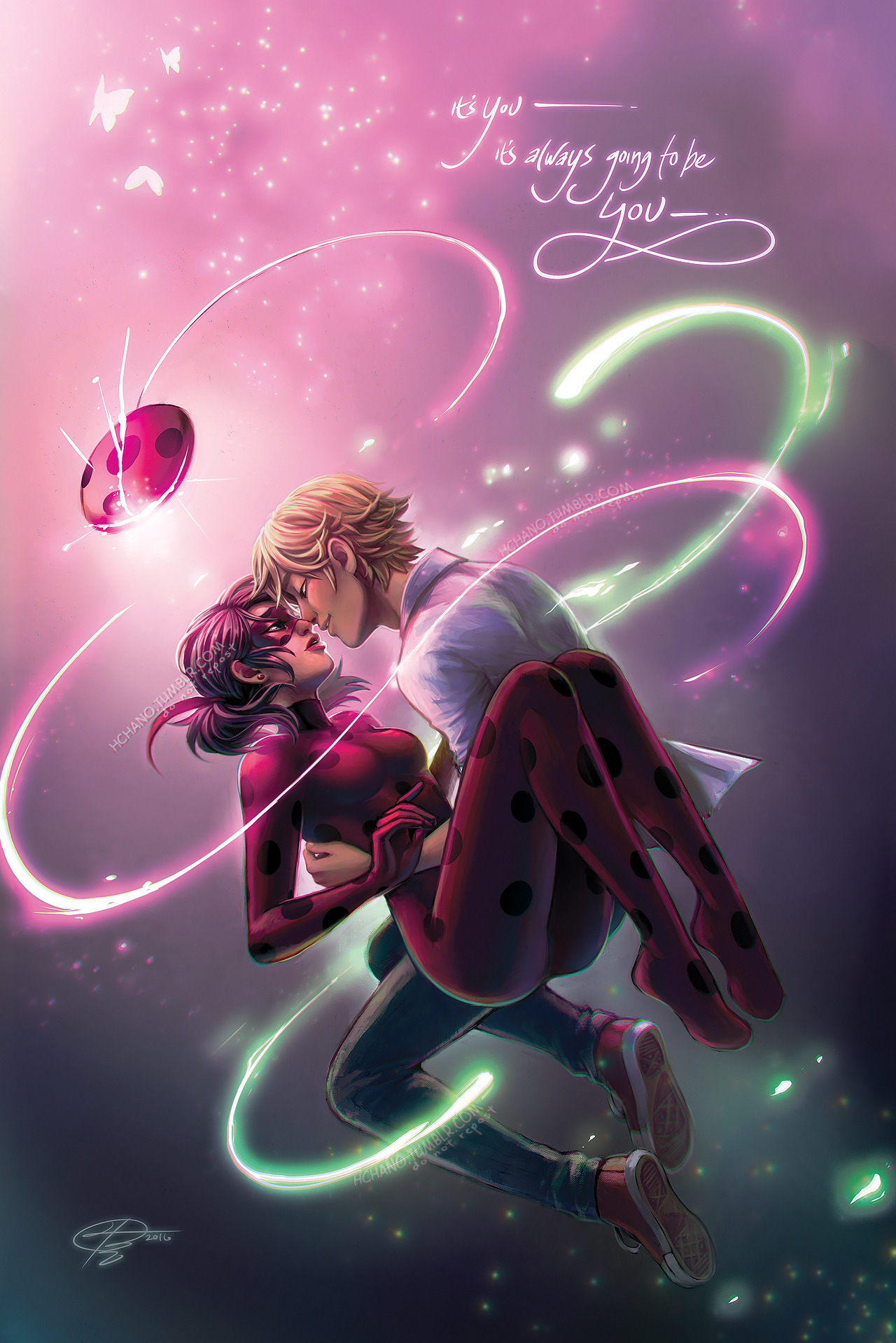 hchano:  here’s my ladrien piece from the @ladybugzine! everyone go give love to