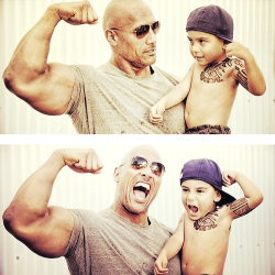 dynastylnoire:  fuckskinnygetfit:  : Had the pleasure of meeting my biggest (and littlest) fan - 3yr old, Parnell aka The Pebble. At first he was very shy… then he went full on Silverback! Great meeting you little man. Be a good boy, work hard and listen