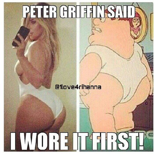gotjunkee:  Lol #petergriffin #familyguy #kimkardashian #kimk #bitchesbelike #niggasbelike 