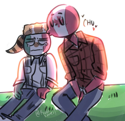 With Your Artstyle I Just Cant Help But To Imagine Canadax México On An Angsty Fight I Love Your Art