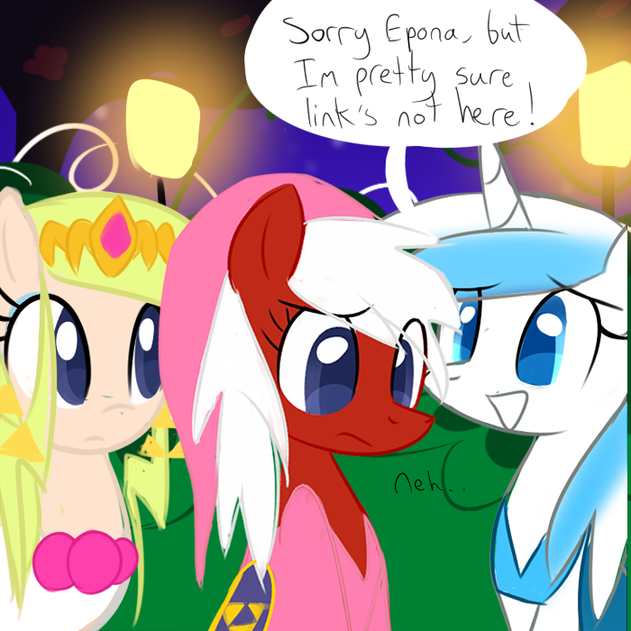 asktheconsoleponies:  Prom Part Eight Epona: Neigh nay nei! (Thank you wii!) *Trots