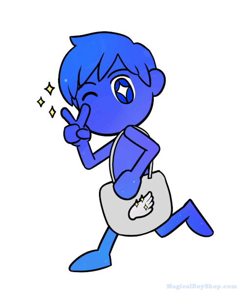 magicalboyshop: Magical Boy✨put a magical wing patch on his bag and now he’s EVEN CUTER. Get y