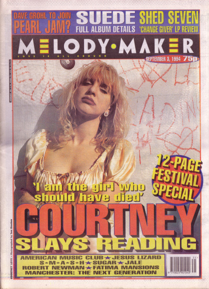 pierrotquinn: Kurt and Courtney on Melody•Maker Magazine covers
