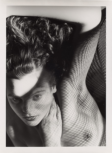 foxesinbreeches:  Jean with wire mesh / Jean with wire mesh (eyes open) by Max Dupain, 1937 Also 