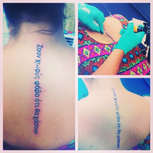 Amo mi cuerpo pero mas amo la tinta y lo que significa en él… #tattoo #tinta #body