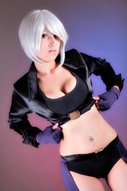 rule34andstuff:  Fictional Characters that I would “wreck”(provided they were non-fictional): Angel(King of Fighters).