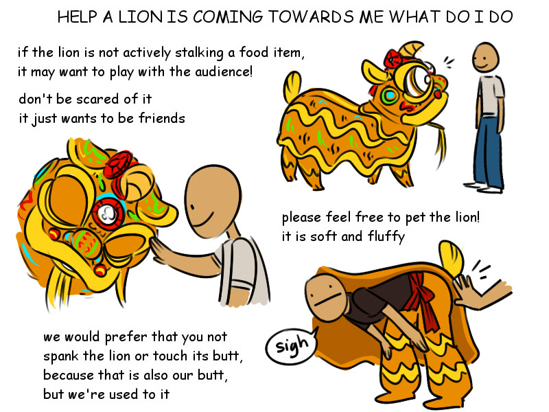 irenydraws:   so quite a lot of people expressed interest in a guide to lion dance!