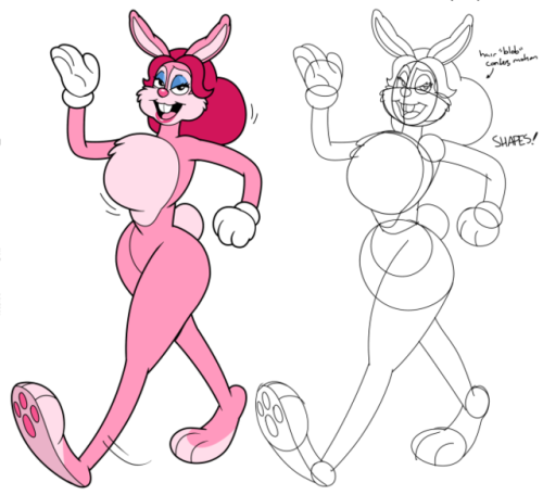 Playing around with the toony bunny that’s popped up a couple times before!