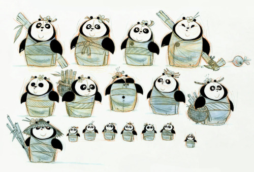 wannabeanimator:Kung Fu Panda 3 (2016) | character designs by Nico Marlet (x)