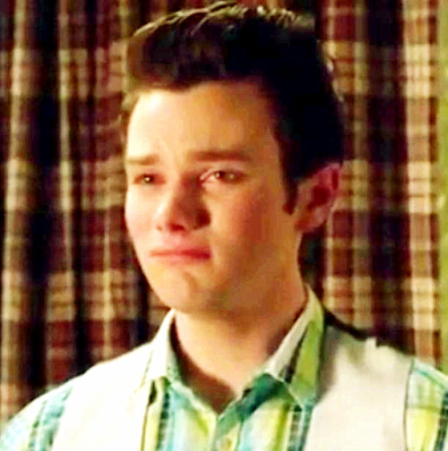 Chris Colfer as Kurt Hummel in Glee.