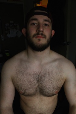 avant-kebel:   Idk. I haven’t posted a gym update in a while. Chest is slowly actually starting to fill out a little bit. Also very hairy and chubby for the winter. 