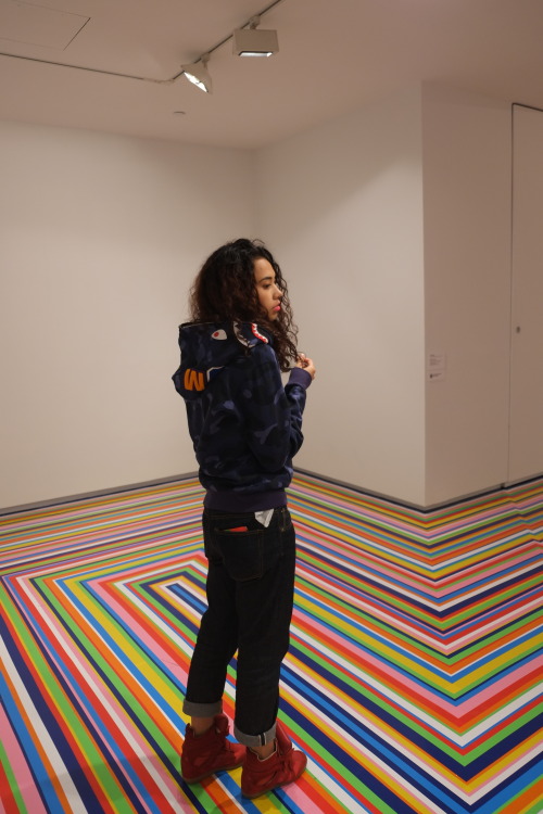 jackieandtanawat:  (Bape shark hoodie, Japan blue selvedge denim, Isabel marant sneakers) MCA biennale 