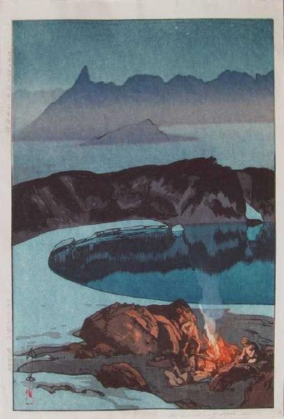 Hiroshi Yoshida 吉田 博 (1876 - 1950) - Camping at Washiha 1926