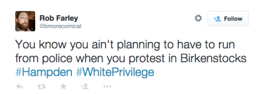 a white privilege experiment happened tonight, after curfew.