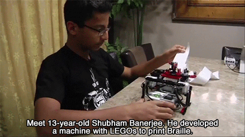 huffingtonpost:  Teen Starts Company To Make Low-Cost Printers To Help Blind People