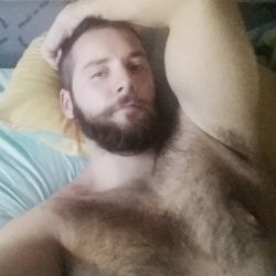 Beardburnme:  “#Me #Beard #Bad #Naked #Musce #Hairy #Blueeyes #Wakeup #Coffee #Roma