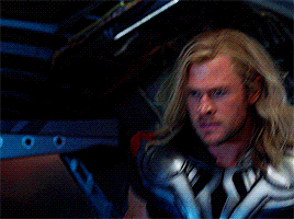 thoresque:thor gif challenge: [4/10] moments↳thor arrives to collect his brother (avengers)#okay but
