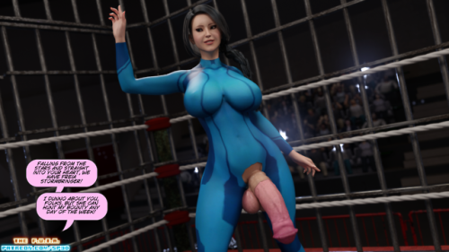 squarepeg3d: squarepeg3d:  squarepeg3d:  AAAAAW SHIT. It’s that time again! This month, it’s rather universal fan-favorites going toe to toe! Cait “The Mallet” O'Malley versus Freia Stormbringer! Freia is rocking a familiar onepiece ensemble that