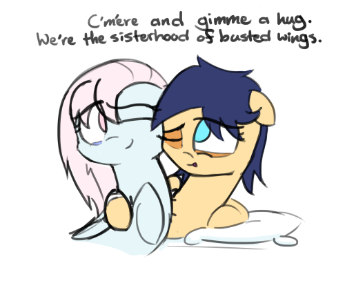 askrosemaryandguru:  ((Here, have some sisterly bonding stuff of a sort (they’ll be sisters eventually!).  Noobs belongs to http://ask-nooby.tumblr.com/.  Poor Noobs. ))   Aww <3