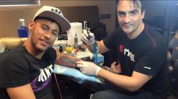 fzneymar:  Neymars neues Tattoo (09.02.2015)