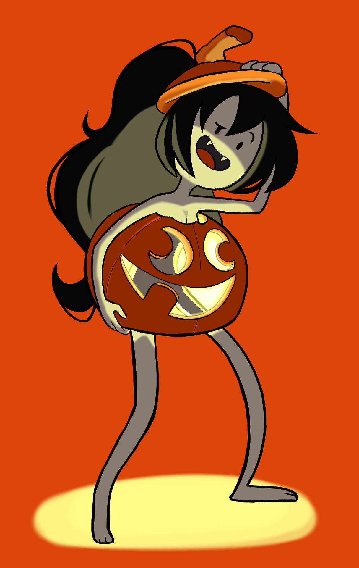 josephwangart: Joe’s Halloween Challenge Day 13   (11) Marceline (18) Pumpkin 