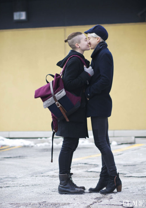 flarefashion: Love Is In The Air! - Street Style / Photographer: Max Kopanygin Young love birds, mot