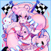 :super sonico x gloomy bear 