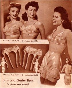 vintage-seductions:  1940s lingerie ad  