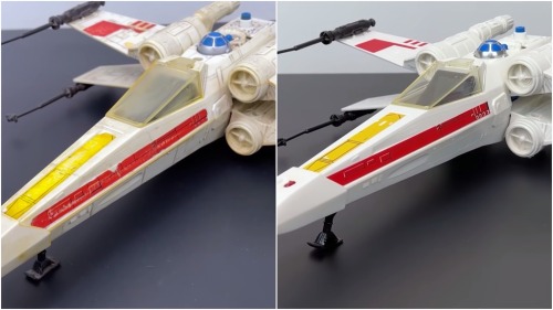 laughingsquid:Restoring a Luke Skywalker’s X-Wing Starfighter Star Wars Toy From 1978 Back to Gleami