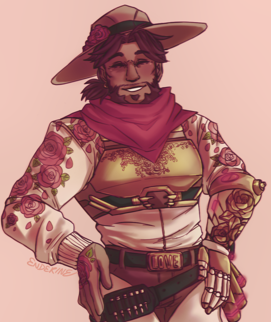 clefabuleuse:  “GalaCree” and “Rose” McCree skin ideas! Symmetra skins!