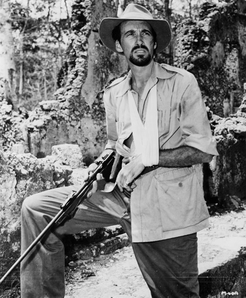 christopherleefan: Christopher Lee as Gil Rossi in Beyond Mombasa (1956)