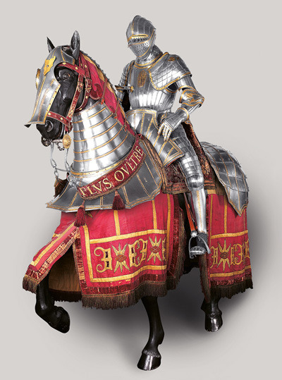 Equestrian armor of Holy Roman Emperor Charles V, circa 1535-1540.from the Spanish Royal Armory Madr