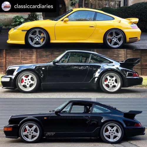 Repost @classiccardiaries #RUF #RUF #RUF .2004 Ruf R Turbo, 1994 Ruf 3.8 BTR, 1993 Ruf RCT EVO&helli