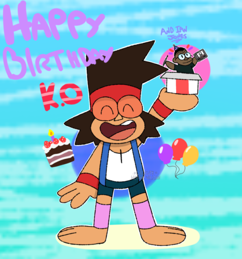 lilcuteheroevillian:  🎉🎁happy birthday K.O and ian jones!!🎁🎉