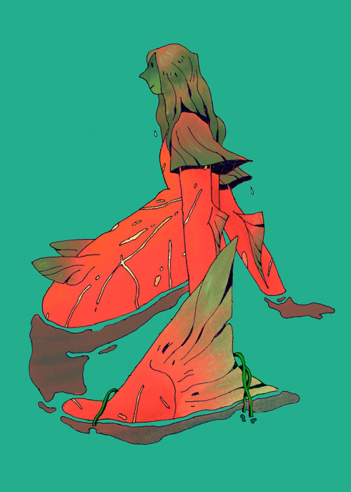 salamispots: Got my first ko-fi request : ) Based off of a sockeye salmon.