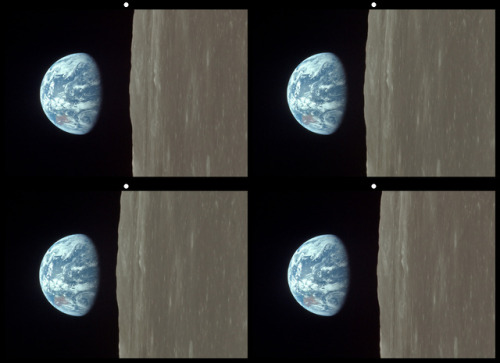 Earthrise in 3DFrom Apollo 11, July 20th, 1069