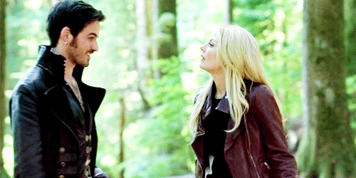 captainsexychest:#can we just talk about the fact that emma and killian make each other smile#no mat
