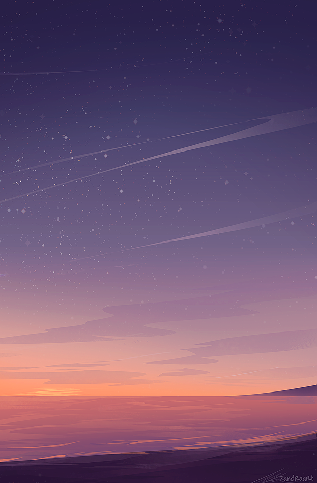 zandraart:  purple &amp; orange 