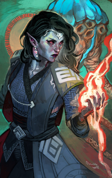 theminttu:A commission for OpheliaNoir of her character Elasene Telvayn! What a nice way to kick off