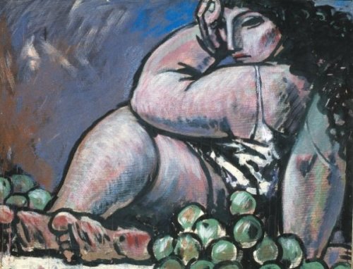 theartofobesity:A Woman With Apples (1962) by Sergo Qobuladze