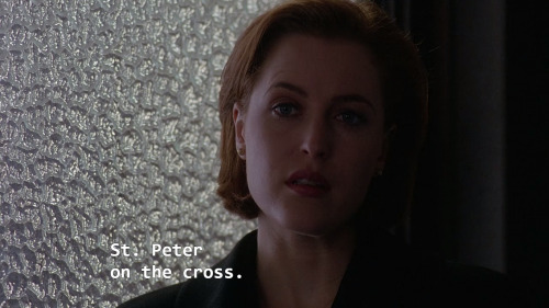 lesbianshepard: shout out to the x files for being the only show ive seen actually address the meani