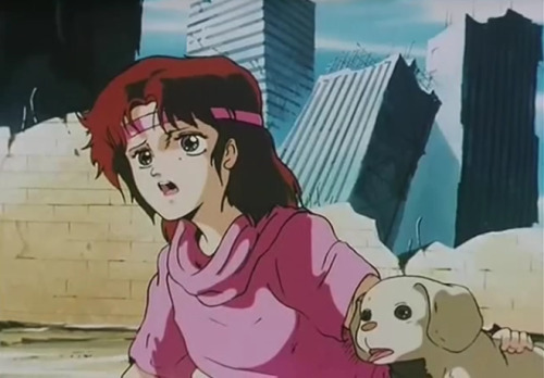 splendidland:the fist of the north star anime added this puppy that wasn’t in the original manga in 