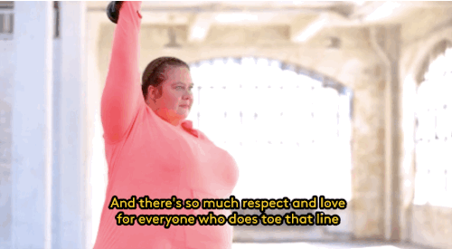 av0cadoqueen: refinery29: This ad shows plus-size women of actually diverse body types working out a