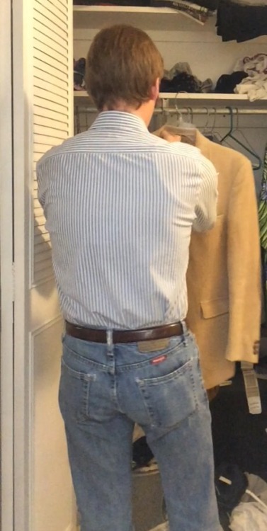 ontheporcelainthrone: white-briefs-lover:tanktopdude:Take off everything except the wife beater  So 