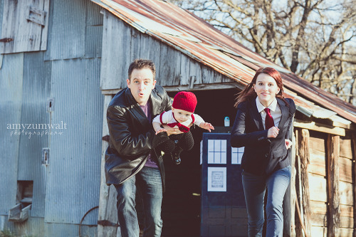 forgetmerose:  THE THREE DOCTORS A preview of our Doctor Who photoshoot with my husband as Nine, me 