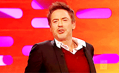 kayytx:  DOWNEYSDUCKLINGS’ RDJ birthday countdown8/14| talk shows  “Thank you for not inviting me to be in the Handsome Men’s Club.”  
