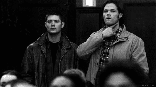 Imagine: You’re working undercover in a bar and a man touched your butt, Sam and Dean saw it.
