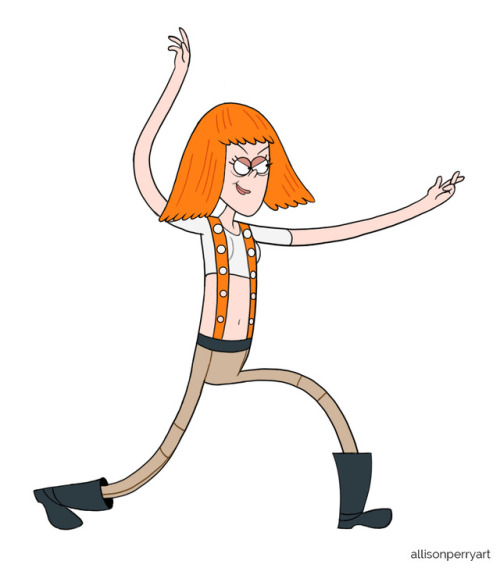 Some more Leeloo action poses from my Fifth Element TV animation project.